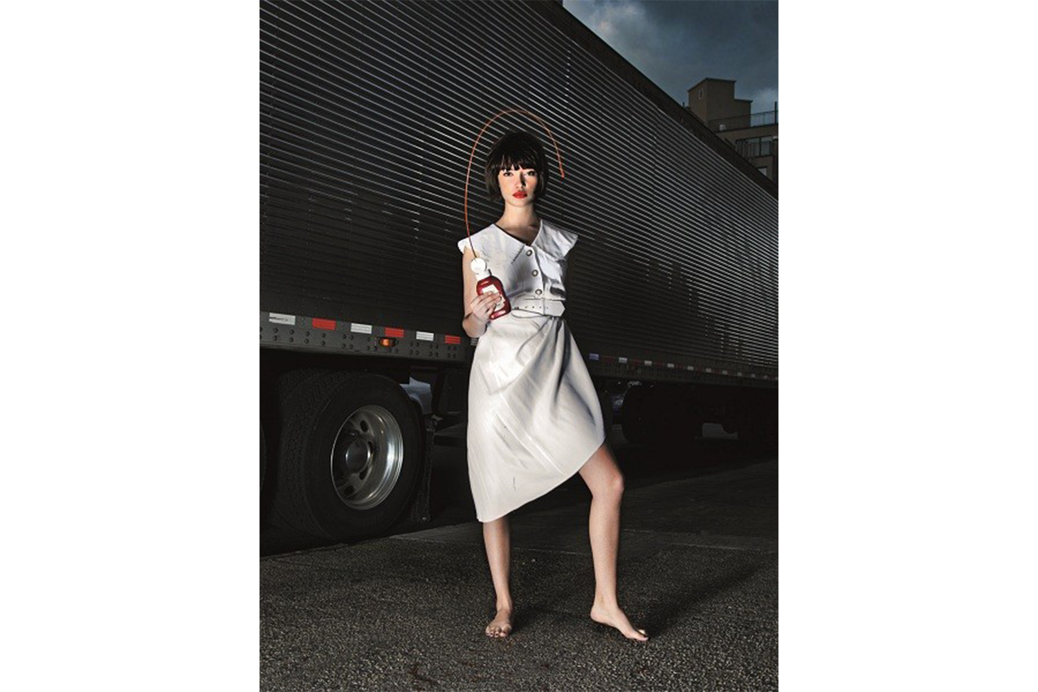 JULIA, RUINING THE GRANNIE'S DRESS, NYC, 2012
